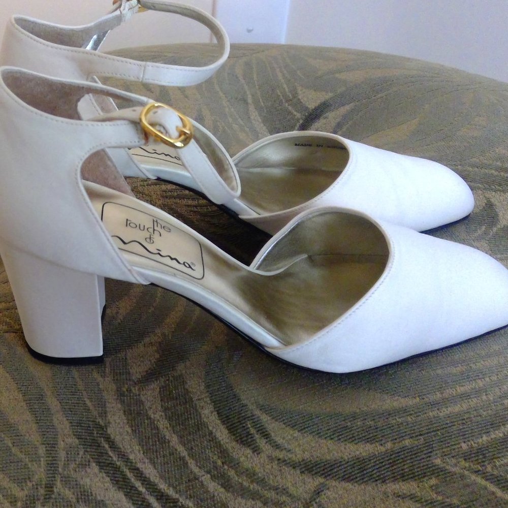 Women's The Touch of Nina Brand Shoes, bone color, size 7.5M